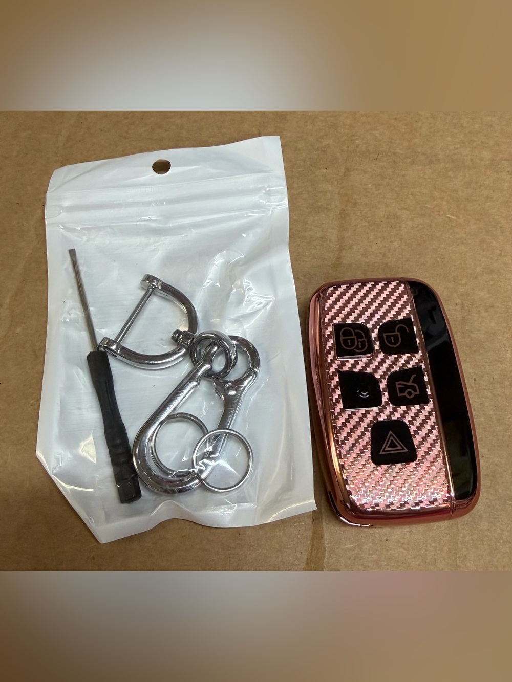 Range Rover Rose Pink Key Fob Cover